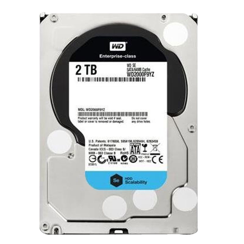 Western Digital - 2TB 7.2K SATA 6.0Gbps 3.5" 64MB Hard Drive - WD2000F9YZ