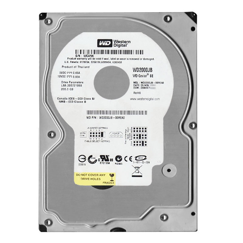 Western Digital - 200GB 7.2K IDE 3.5" 8MB Cache Hard Drive - WD2000JB-00REA0