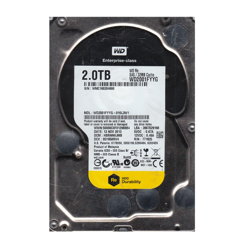 Western Digital - 2TB SAS 3.5" Hard Drive - WD2001FYYG-01SL3W1