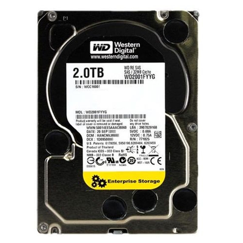 Western Digital - 2TB 7.2K SAS 6.0Gbps 3.5" 32MB Cache Hard Drive - WD2001FYYG
