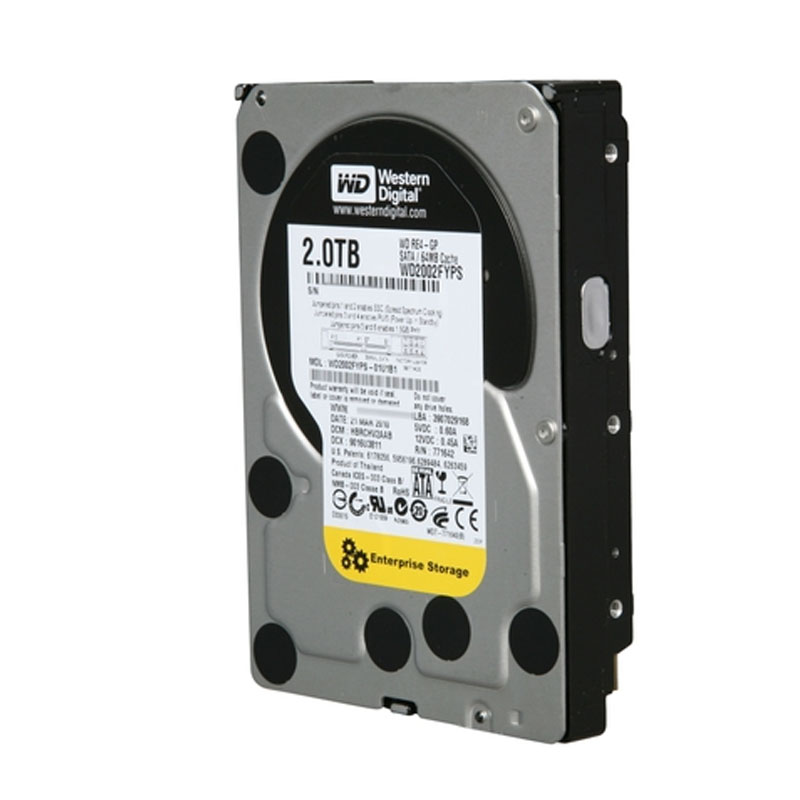 Western Digital - 2TB 7.2K SATA 3.0Gbps 3.5" 64MB Hard Drive - WD2002FYPS-01U1B1