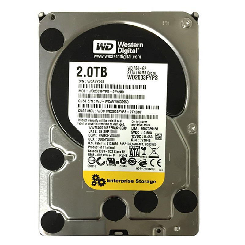 Western Digital - 2TB IntelliPower SATA 3.0Gbps 3.5" 64MB Hard Drive - WD2003FYPS-27Y2B0