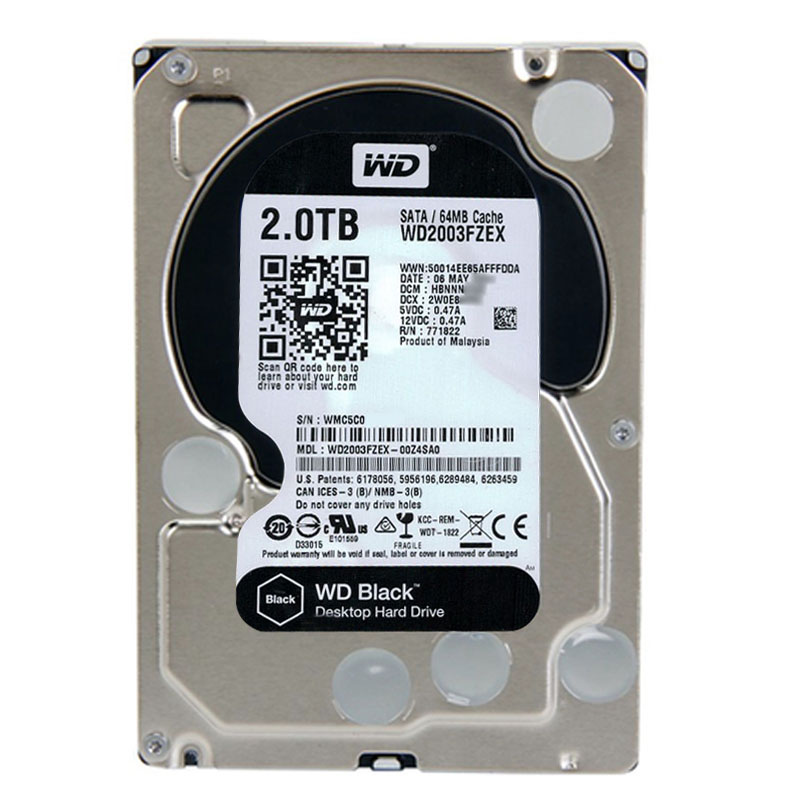 Western Digital - 2TB 7.2K SATA 6.0Gbps 3.5" 64MB Cache Hard Drive - WD2003FZEX-00Z4SA0