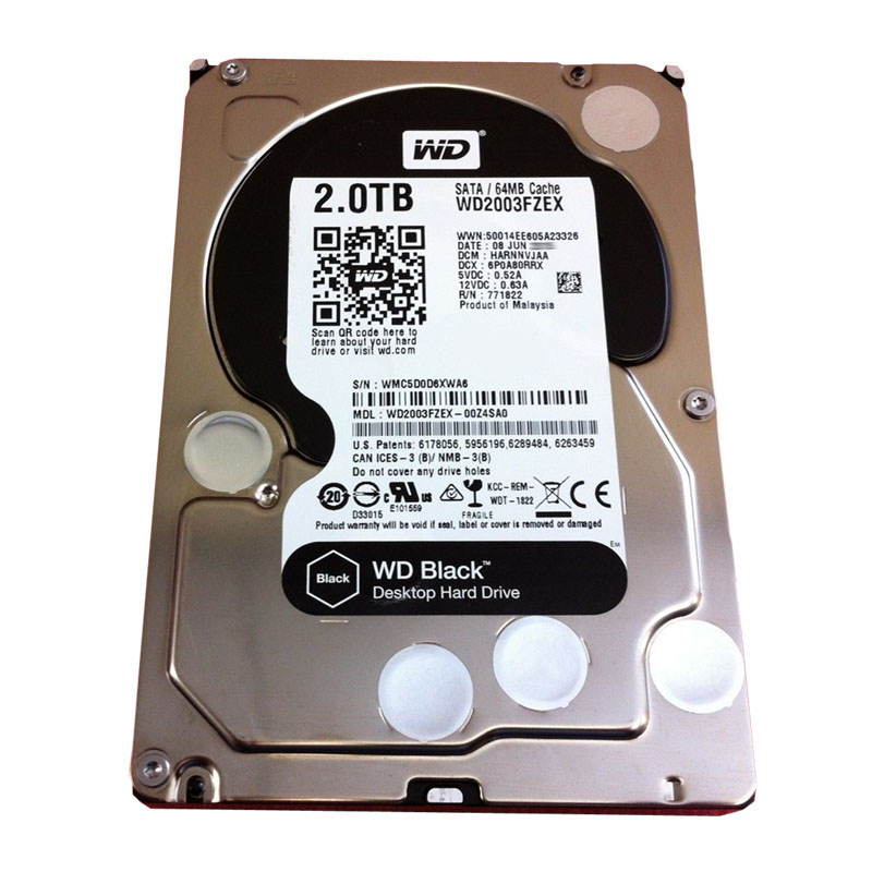 Western Digital - 2TB 7.2K SATA 6.0Gbps 3.5" 64MB Cache Hard Drive - WD2003FZEX-00ZASA0