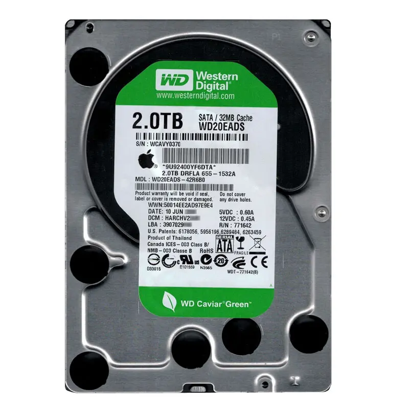 WD20EADS-42R6B0.jpg Western Digital - 2TB IntelliPower SATA 3.0Gbps 3.5" 32MB Hard Drive - WD20EADS-42R6B0 - Image 1