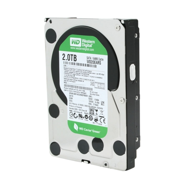 Western Digital - 2TB IntelliPower SATA 3.0Gbps 3.5" 64MB Hard Drive - WD20EARS