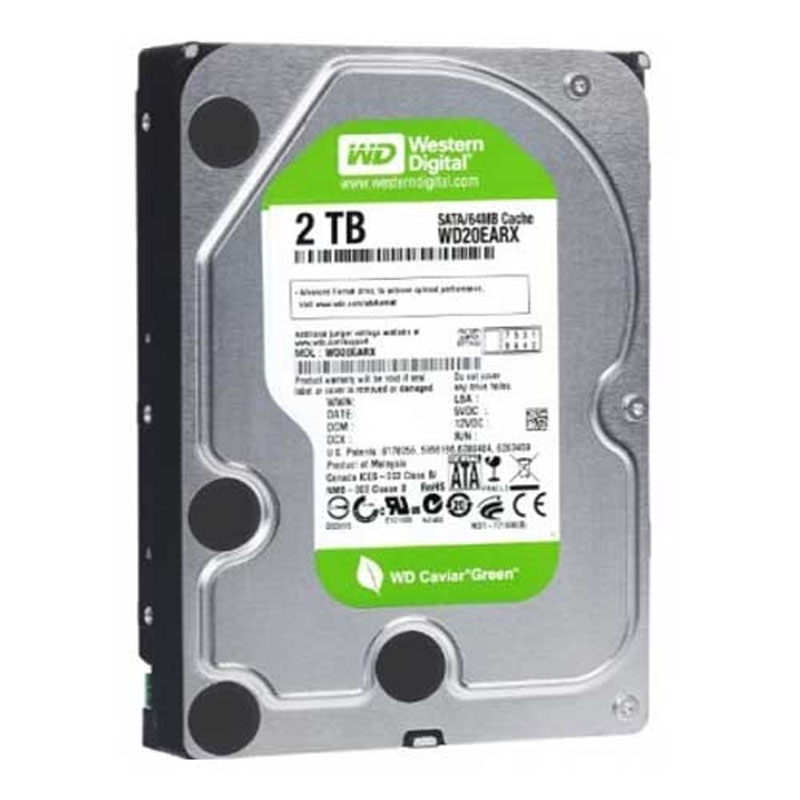 Western Digital - 2TB IntelliPower SATA 6.0Gbps 3.5" 64MB Cache Hard Drive - WD20EARX