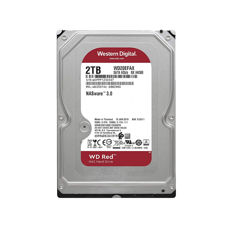 Western Digital - 2TB 5.4K SATA 6.0Gbps 3.5" 256MB Cache Hard Drive - WD20EFAX