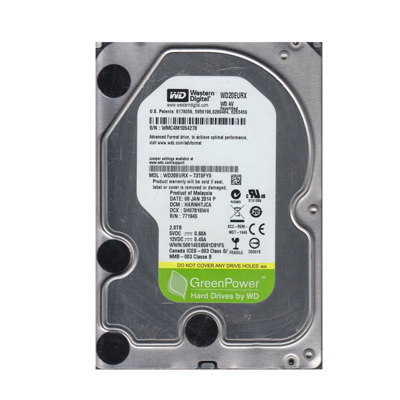 Western Digital - 2TB SATA 3.5" Hard Drive - WD20EURX-73T0FY0