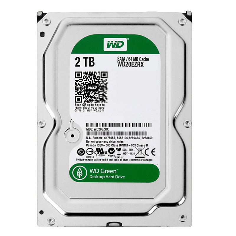 Western Digital - 2TB IntelliPower SATA 6.0Gbps 3.5" 64MB Hard Drive - WD20EZRX