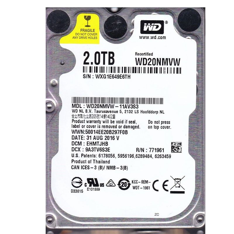 Western Digital - 2TB 2.5" Hard Drive - WD20NMVW-11AV3S3
