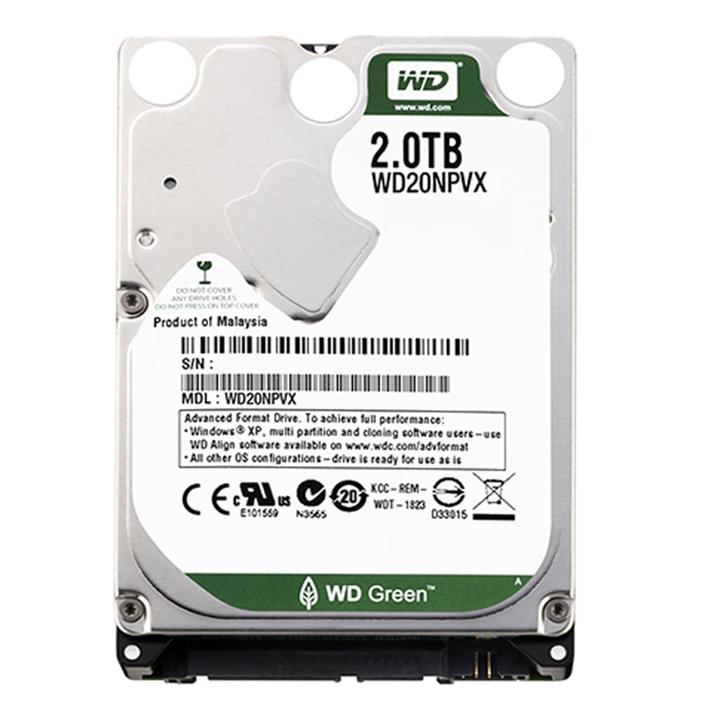 Western Digital - 2TB IntelliPower SATA 6.0Gbps 2.5" 8MB Hard Drive - WD20NPVX