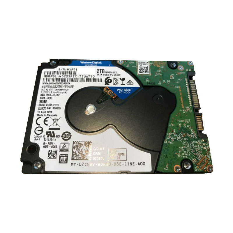 Western Digital - 2TB 5.4K SATA 2.5" Hard Drive - WD20SPZX-75UA7T0