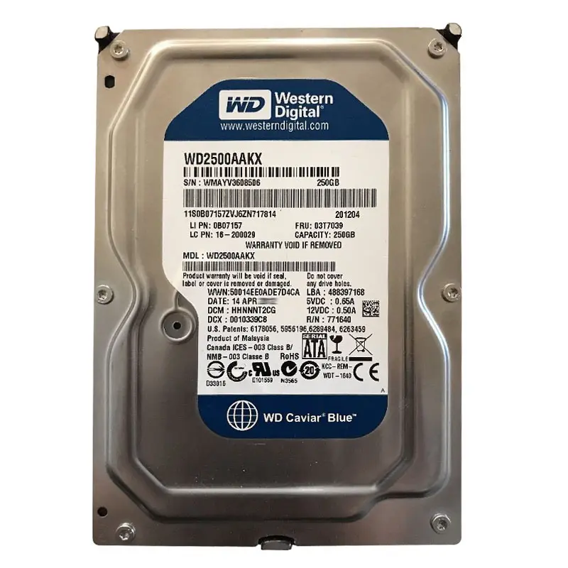 WD2500AAKK.jpg Western Digital - 250GB 7.2K SATA 6.0Gbps 3.5" 16MB Cache Hard Drive - WD2500AAKK - Image 1