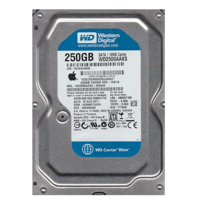 WD2500AAKS-402AA0.jpg Western Digital - 250GB 7.2K SATA 3.0Gbps 3.5" 16MB Cache Hard Drive - WD2500AAKS-402AA0 - Image 1