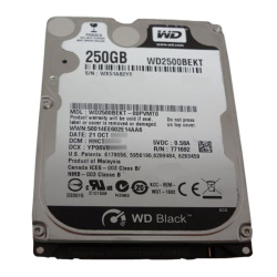 Western Digital - 250GB 7.2K SATA 3.0Gbps 2.5" 16MB Hard Drive - WD2500BEKT-00PVMT0