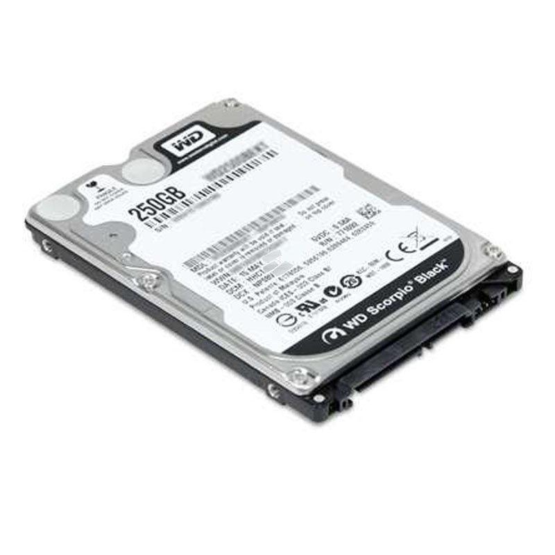 Western Digital - 250GB 7.2K SATA 3.0Gbps 2.5" 16MB Hard Drive - WD2500BEKT