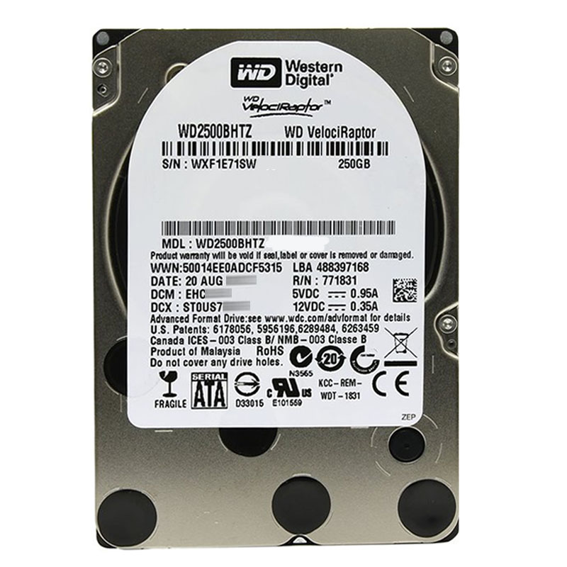 Western Digital - 250GB 10K SATA 6.0Gbps 2.5" 64MB Hard Drive - WD2500BHTZ