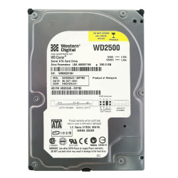 Western Digital - 250GB 7.2K SATA 1.5Gbps 3.5" 8MB Hard Drive - WD2500JD-50FYB0