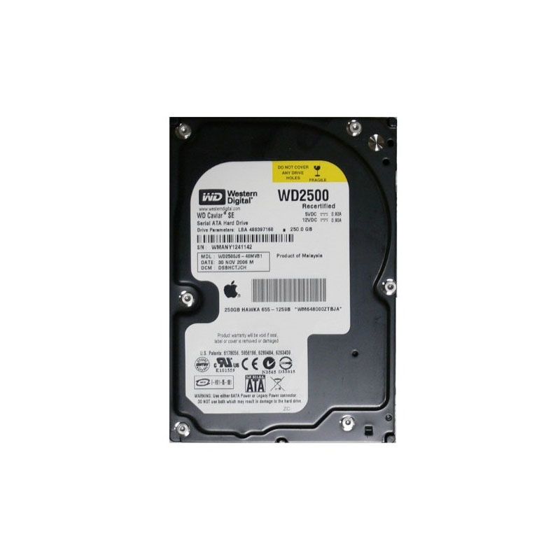 Western Digital - 250GB 7.2K SATA 3.5" Hard Drive - WD2500JS-57MHB1