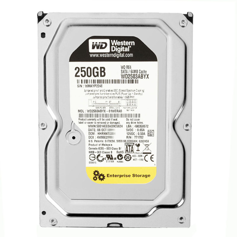 Western Digital - 250GB 7.2K SATA 3.0Gbps 3.5" 64MB Hard Drive - WD2503ABYX-01WERA0