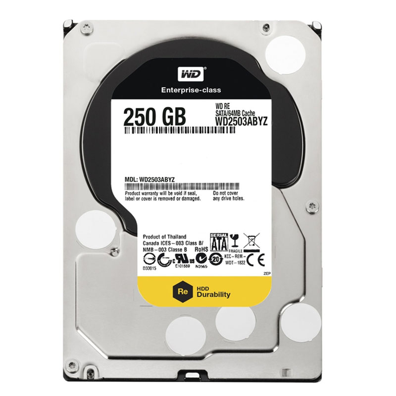 Western Digital - 250GB 7.2K SATA 6.0Gbps 3.5" 64MB Hard Drive - WD2503ABYZ