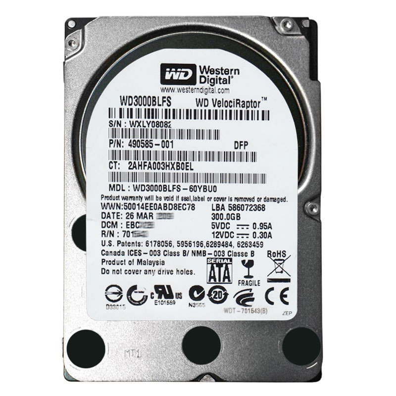 Western Digital - 300GB 10K SATA 3.0Gbps 2.5" 16MB Hard Drive - WD3000BLFS-60YBU0
