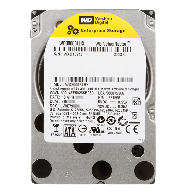 Western Digital - 300GB 10K SATA 3.0Gbps 2.5" 32MB Hard Drive - WD3000BLHX