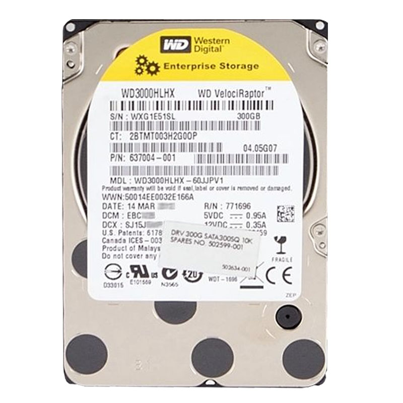Western Digital - 300GB 10K SATA 6.0Gbps 3.5" 32MB Hard Drive - WD3000HLHX-60JJPV1