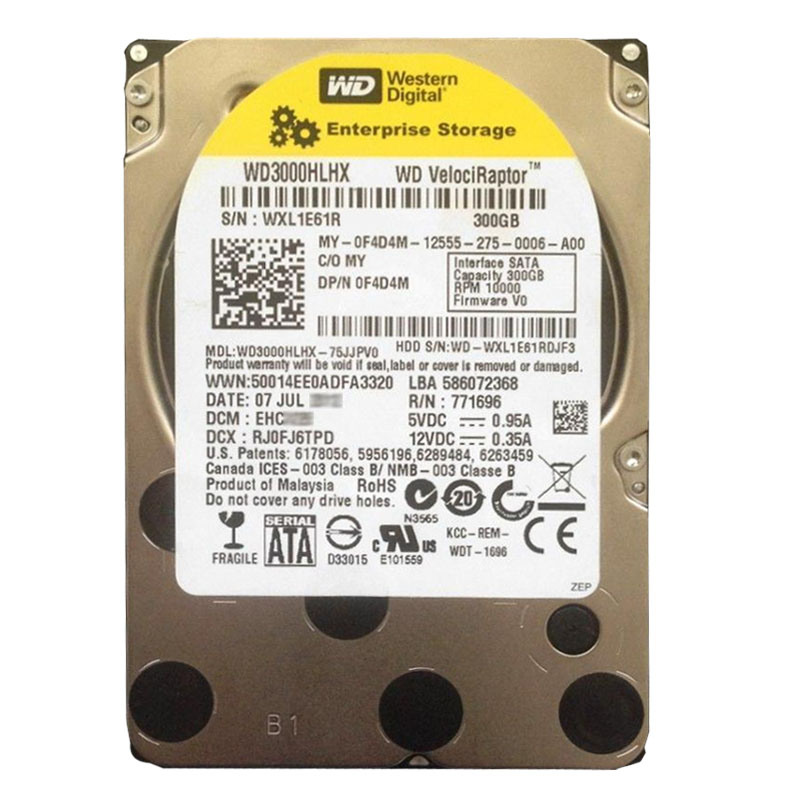 Western Digital - 300GB 10K SATA 6.0Gbps 3.5" 32MB Hard Drive - WD3000HLHX-75JJPV0