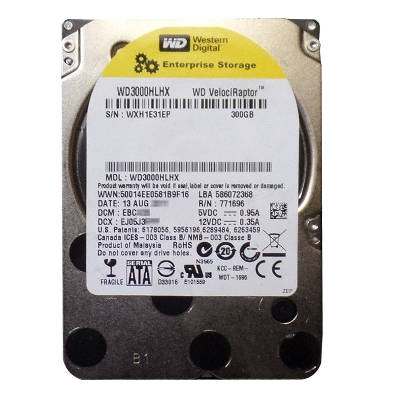 Western Digital - 300GB 10K SATA 6.0Gbps 3.5" 32MB Hard Drive - WD3000HLHX