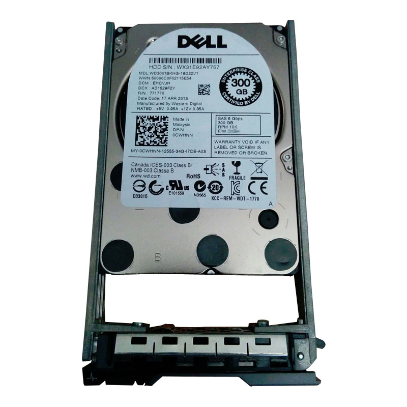 Dell - 300GB 10K SAS 6.0Gbps 2.5" Hard Drive - WD3001BKHG-18D22V1