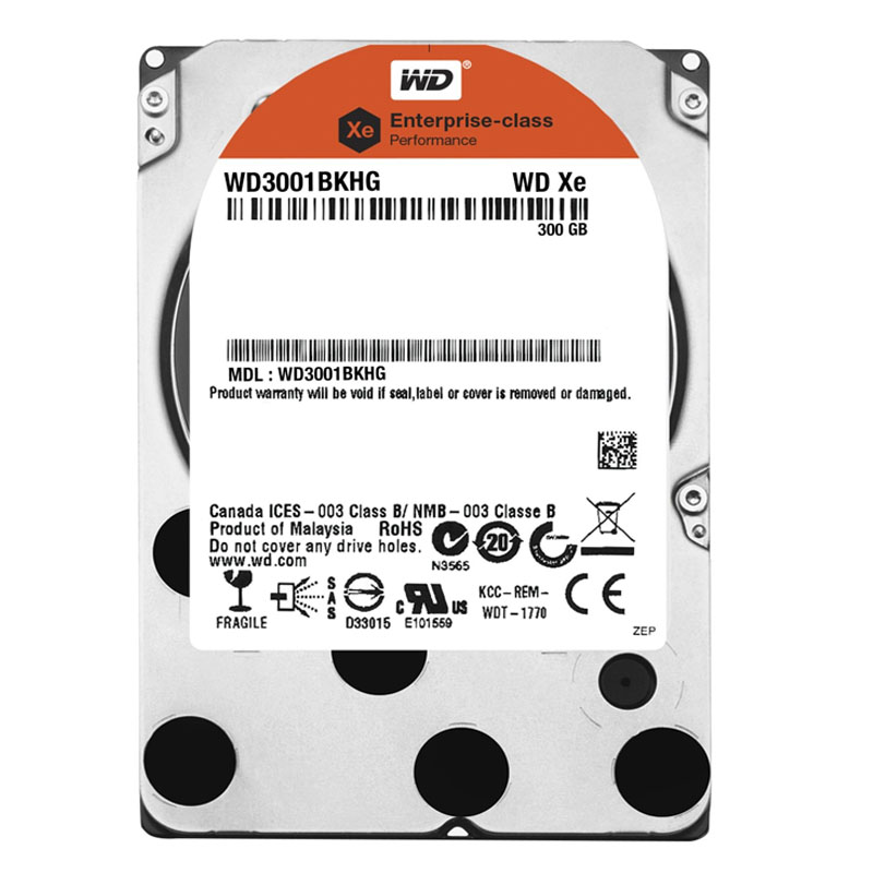 Western Digital - 300GB 10K SAS 6.0Gbps 2.5" 32MB Cache Hard Drive - WD3001BKHG