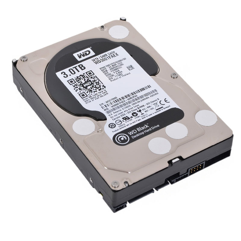 Western Digital - 3TB 7.2K SATA 6.0Gbps 3.5" 64MB Hard Drive - WD3001FAEX-00MJRA0