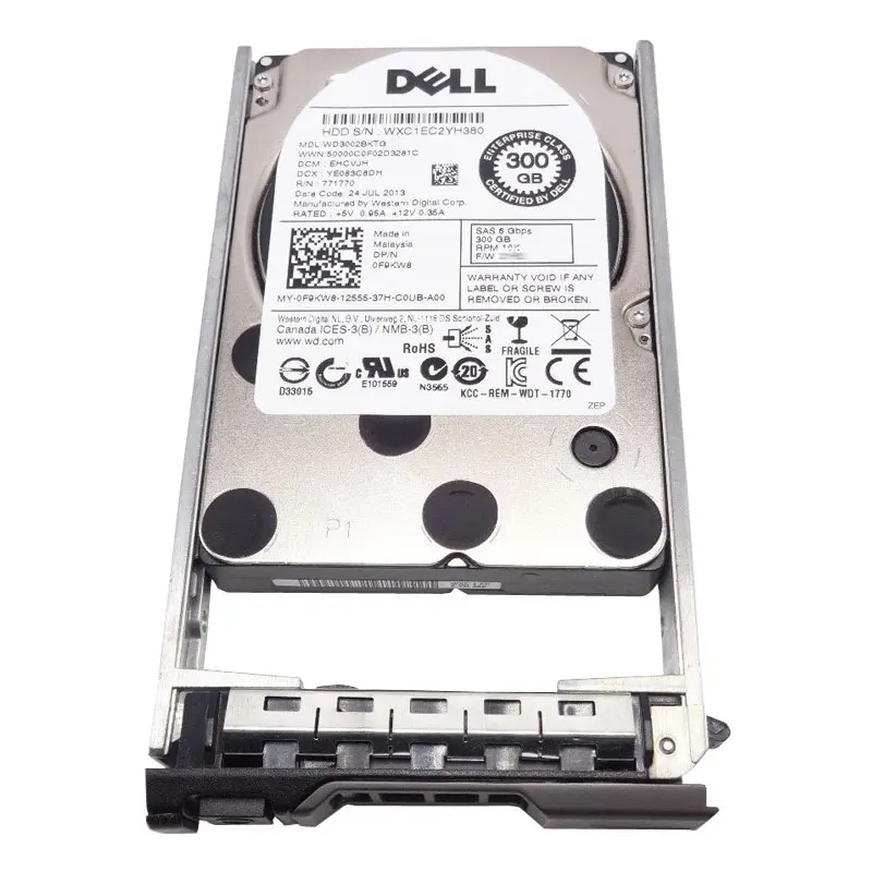 WD3002BKTG.jpg Dell - 300GB 10K SAS 6.0Gbps 2.5" 32MB Cache Hard Drive - WD3002BKTG - Image 1