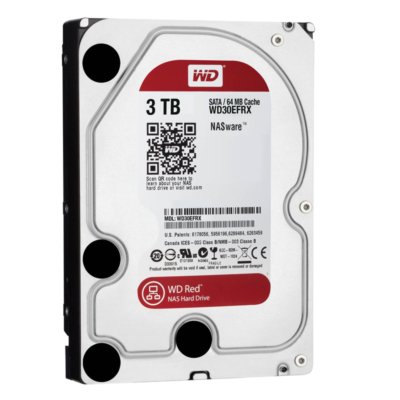 Western Digital - 3TB 5.4K SATA 6.0Gbps 3.5" 64MB Hard Drive - WD30EFRX