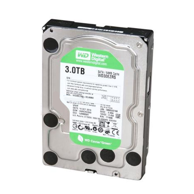 Western Digital - 3TB IntelliPower SATA 3.0Gbps 3.5" 64MB Hard Drive - WD30EZRS