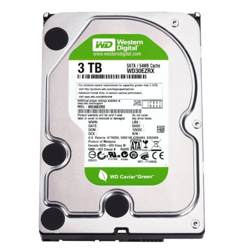 Western Digital - 3TB IntelliPower SATA 6.0Gbps 3.5" 64MB Hard Drive - WD30EZRX