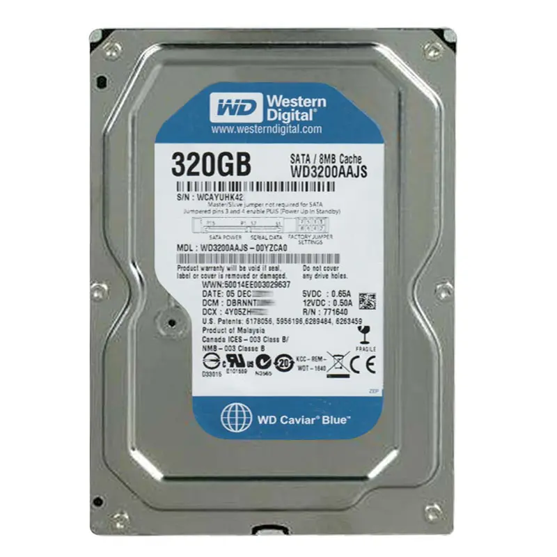 WD3200AAJS-00YZCA0.jpg Western Digital - 320GB 7.2K SATA 3.0Gbps 3.5" 8MB Cache Hard Drive - WD3200AAJS-00YZCA0 - Image 1