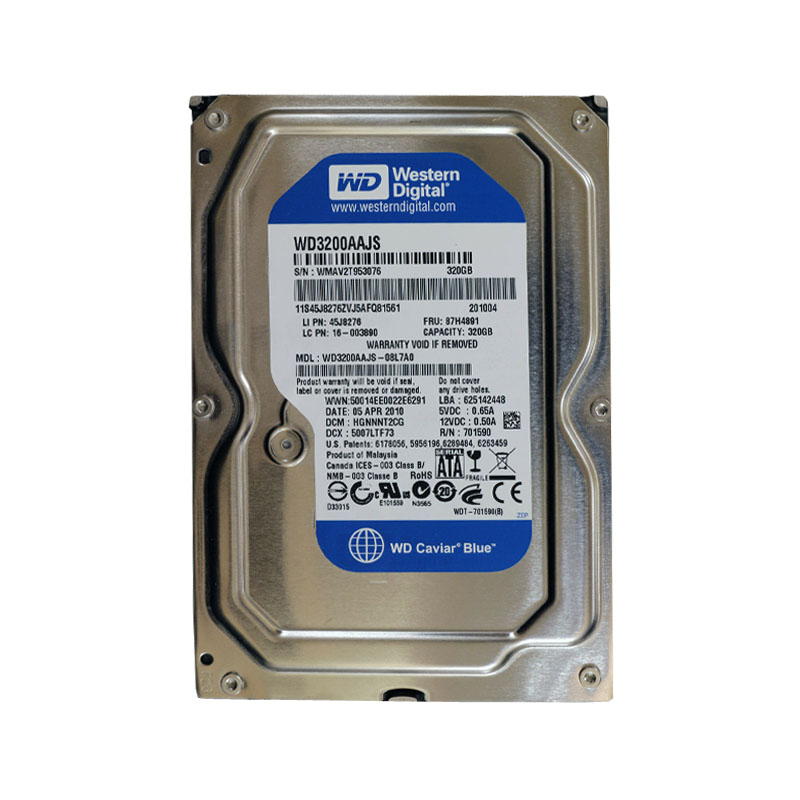 Western Digital - 320GB SATA 3.0Gbps 3.5" Hard Drive - WD3200AAJS-08L7A0