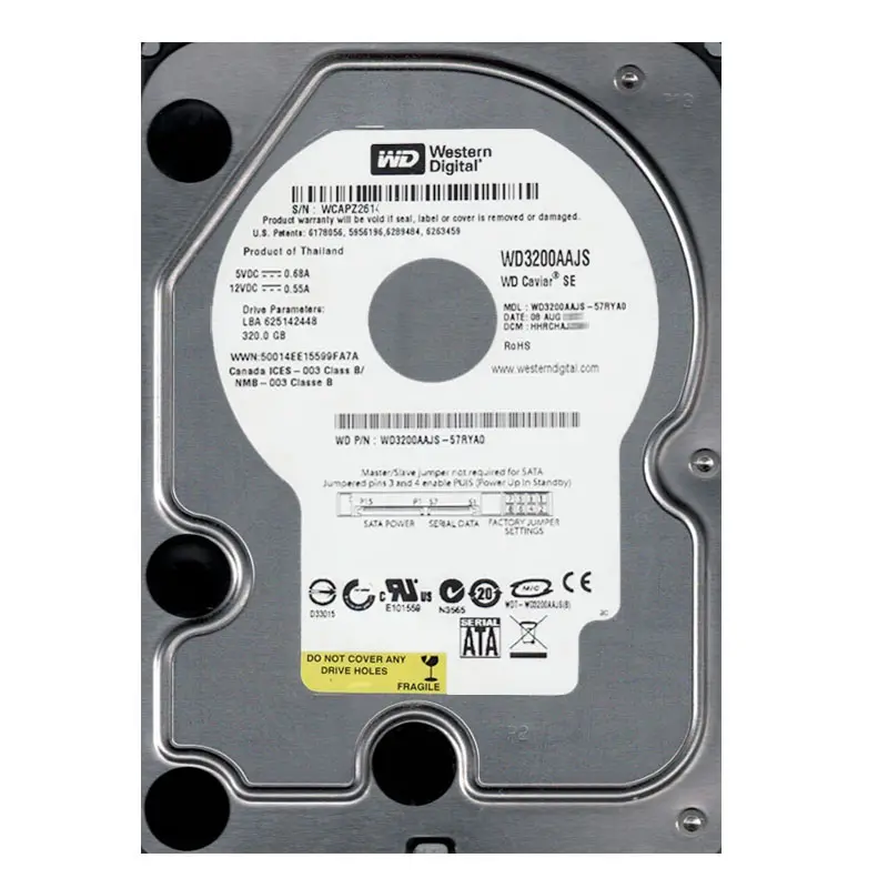 WD3200AAJS-57RYA0.jpg Western Digital - 320GB 7.2K SATA 3.0Gbps 3.5" 8MB Hard Drive - WD3200AAJS-57RYA0 - Image 1