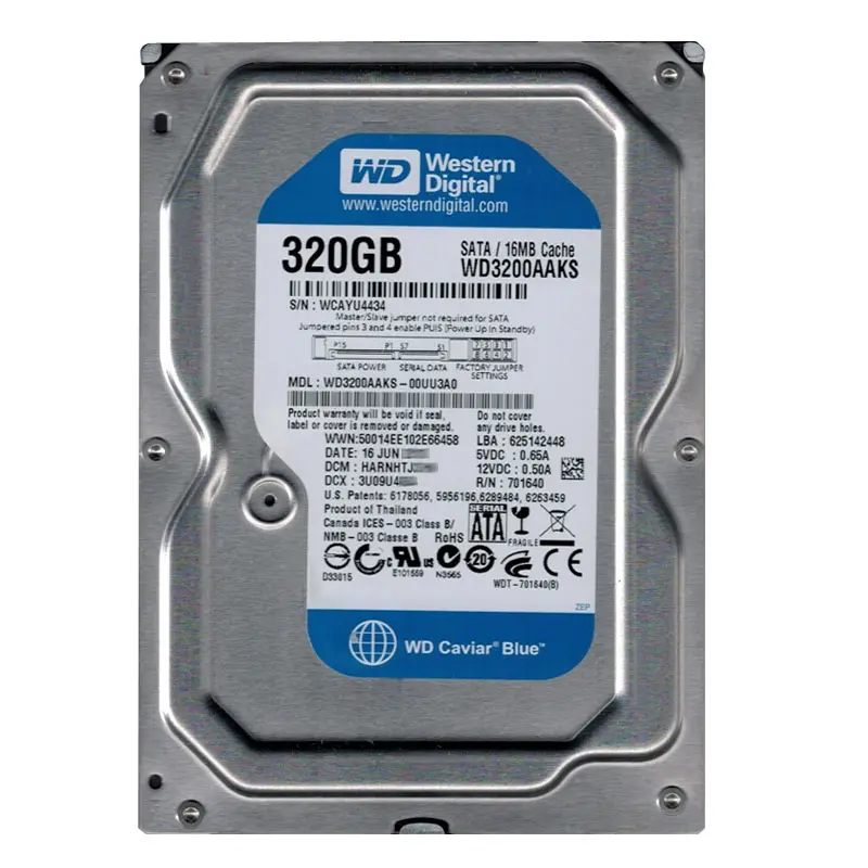 WD3200AAKS-00UU3A0.jpg Western Digital - 320GB 7.2K SATA 3.0Gbps 3.5" 16MB Hard Drive - WD3200AAKS-00UU3A0 - Image 1