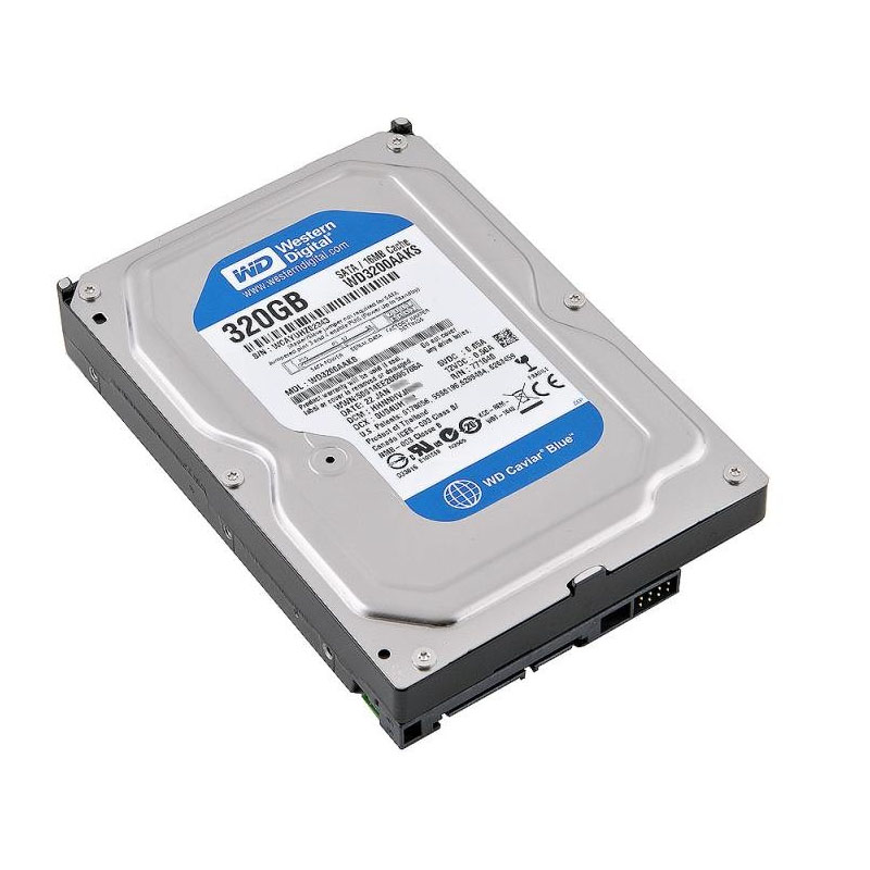 Western Digital - 320GB 7.2K SATA 3.0Gbps 3.5" 16MB Hard Drive - WD3200AAKS