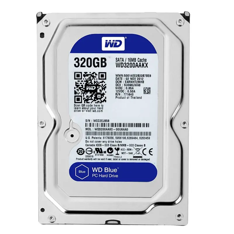 WD3200AAKX-00U6AA0.jpg Western Digital - 320GB 7.2K SATA 6.0Gbps 3.5" 16MB Hard Drive - WD3200AAKX-00U6AA0 - Image 1