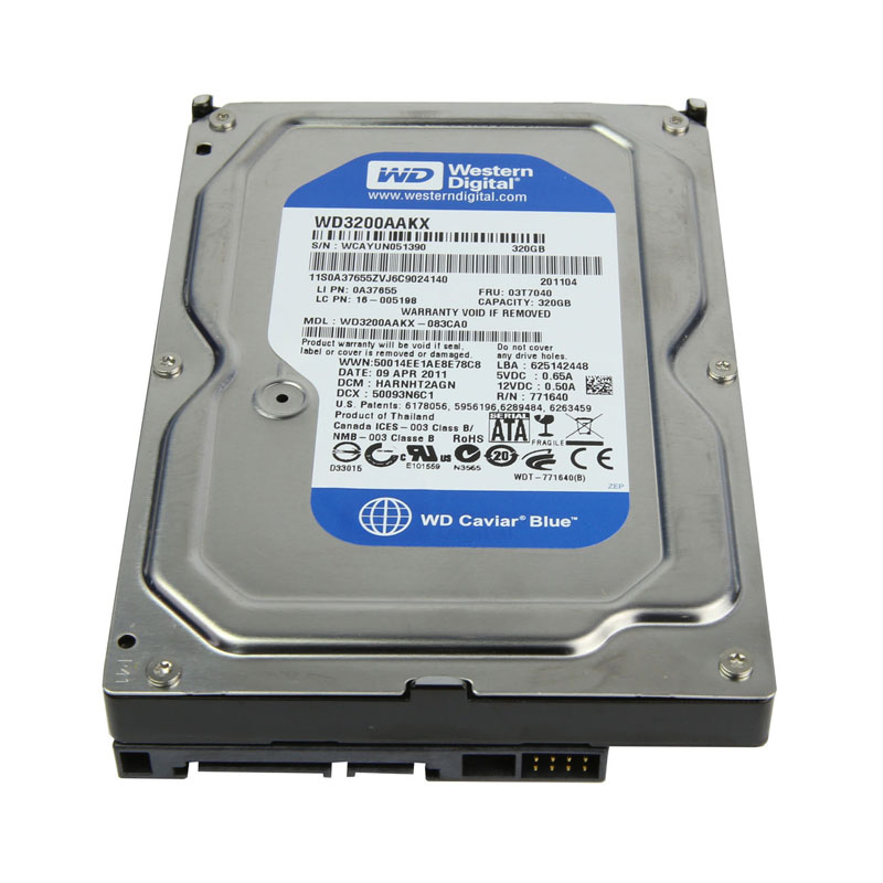 Western Digital - 320GB SATA 3.0Gbps 3.5" Hard Drive - WD3200AAKX-083CA0