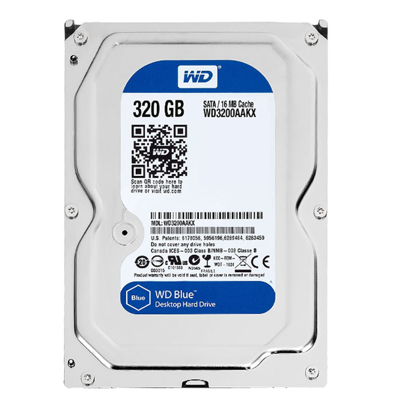 Western Digital - 320GB 7.2K SATA 6.0Gbps 3.5" 16MB Hard Drive - WD3200AAKX