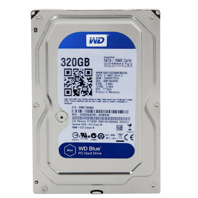 Western Digital - 320GB 7.2K SATA 3.5" 16MB Cache Hard Drive - WD3200AZKX-00D6NA0