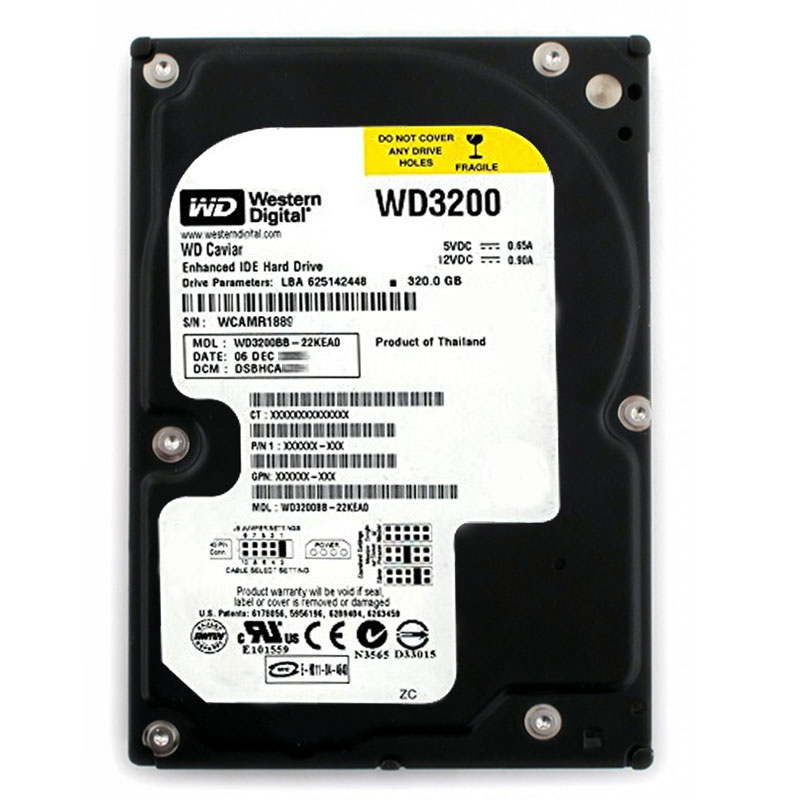 Western Digital - 320GB 7.2K ATA/100 3.5" 2MB Cache Hard Drive - WD3200BB-22KEA0