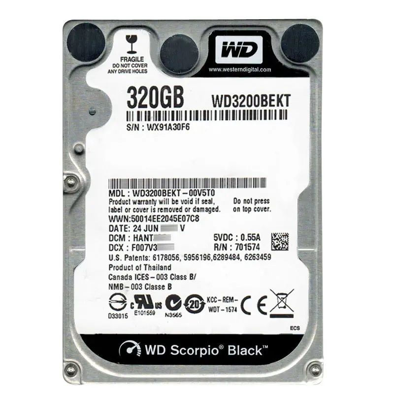 WD3200BEKT-00V5T0.jpg Western Digital - 320GB 7.2K SATA 3.0Gbps 2.5" 16MB Hard Drive - WD3200BEKT-00V5T0 - Image 1