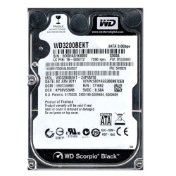 Western Digital - 320GB 7.2K SATA 3.0Gbps 2.5" 16MB Cache Hard Drive - WD3200BEKT-24PVMT0